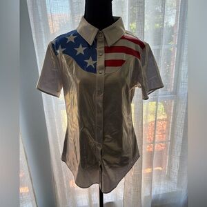 NEON SPUR PATRIOT PEARL SNAP JACKPOT RODEO SHIRT
